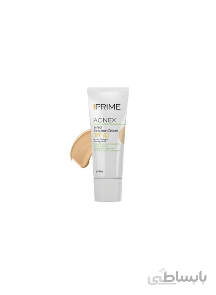 کرم ضد آفتاب پریم رنگ بژ روشن SPF60 حجم 40 میل