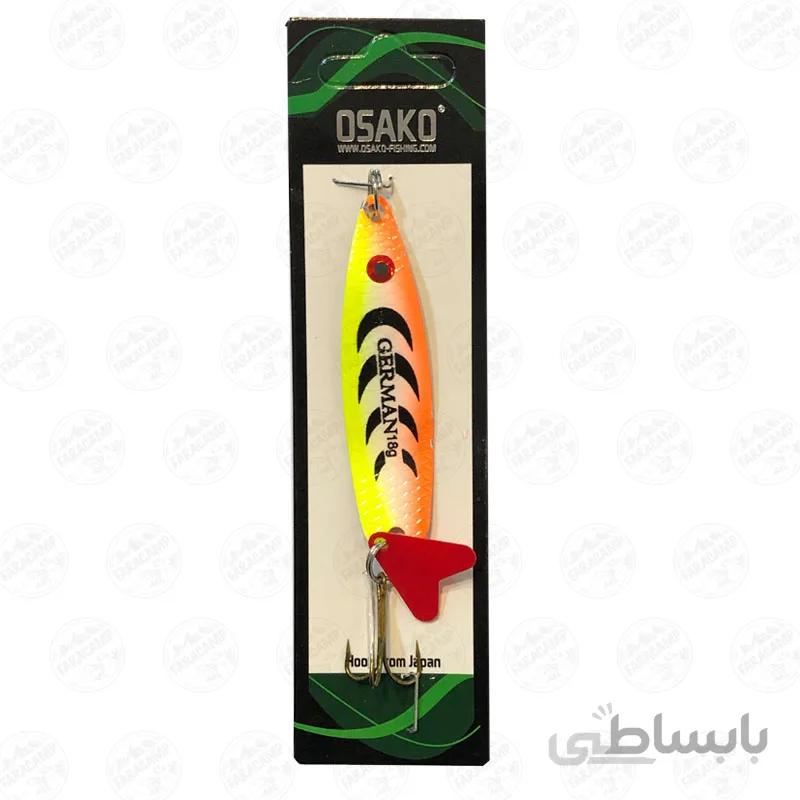 طعمه قاشقک ماهیگیری اوساکو فسفری نارنجی 18 گرمی