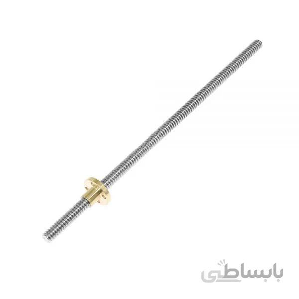 لید اسکرو 1 متری T12 به همراه مهره / Lead Screw Tr12X8 with nut 1000mm