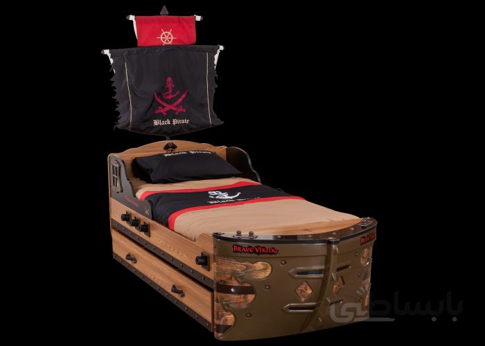 تخت 90*190 کشتی(بدون تخت کشو مهمان)