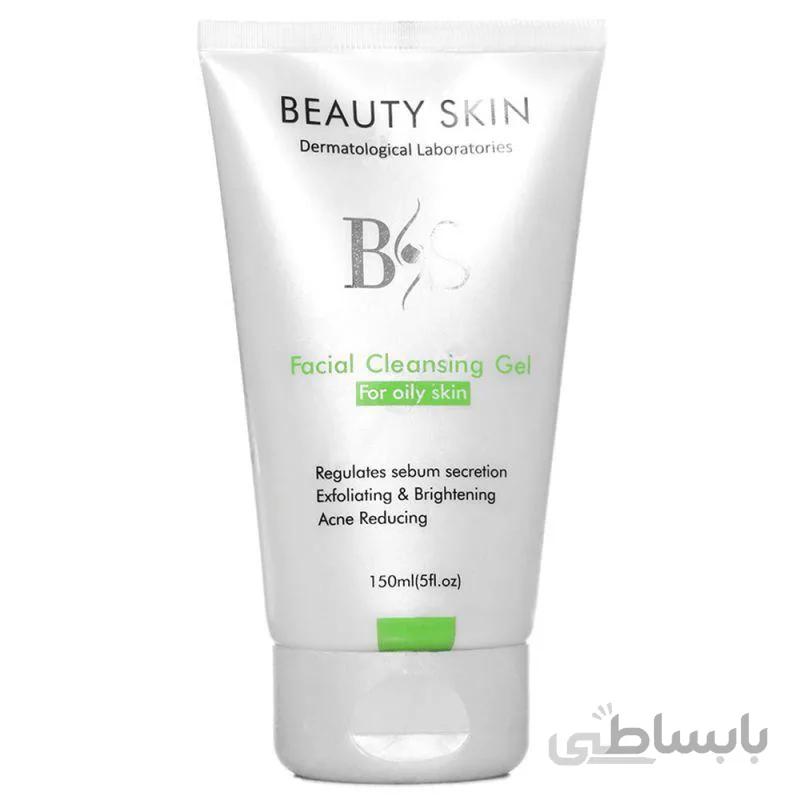 ژل شستشوی صورت بیوتی اسکین مناسب پوست های چرب حجم 150 میلی لیتر ا Beauty Skin Facial Cleansing Gel For Oily Skin 150ml