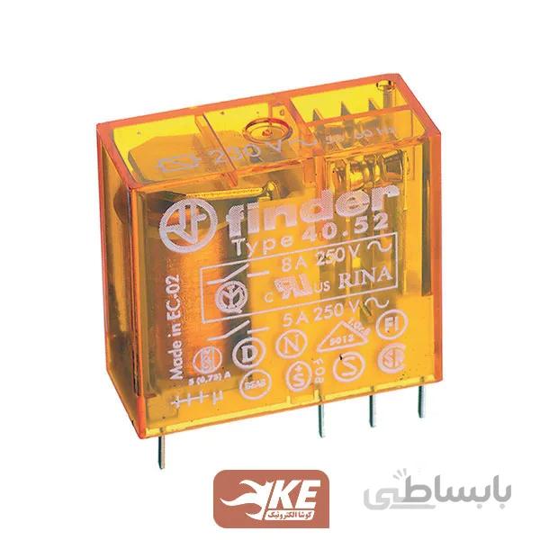 رله 230vAC دو کنتاکت 8 آمپر فیندر 405282300000