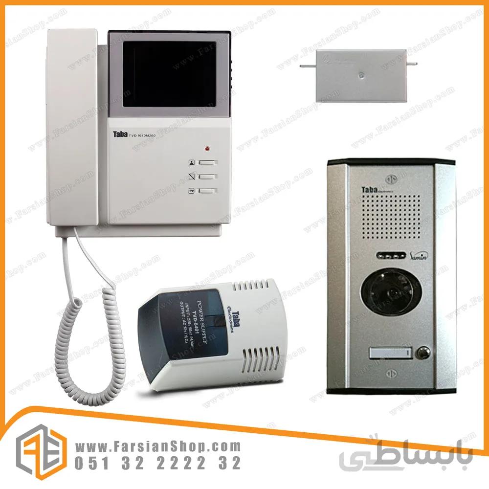 پکیج کامل آیفون تصویری تابا مدل 1040 با پنل 1820 ثمین