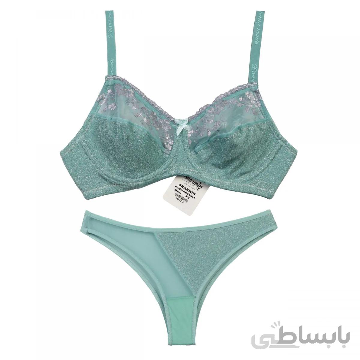 ست شارمین کد 6020 ترکیبی دانتل و لمه پک 4 عددی