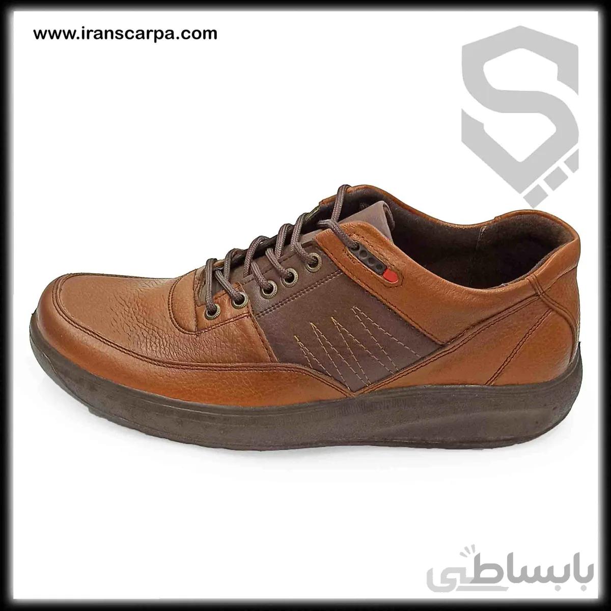کفش بزرگپا چرم مردانه مدل کاتا