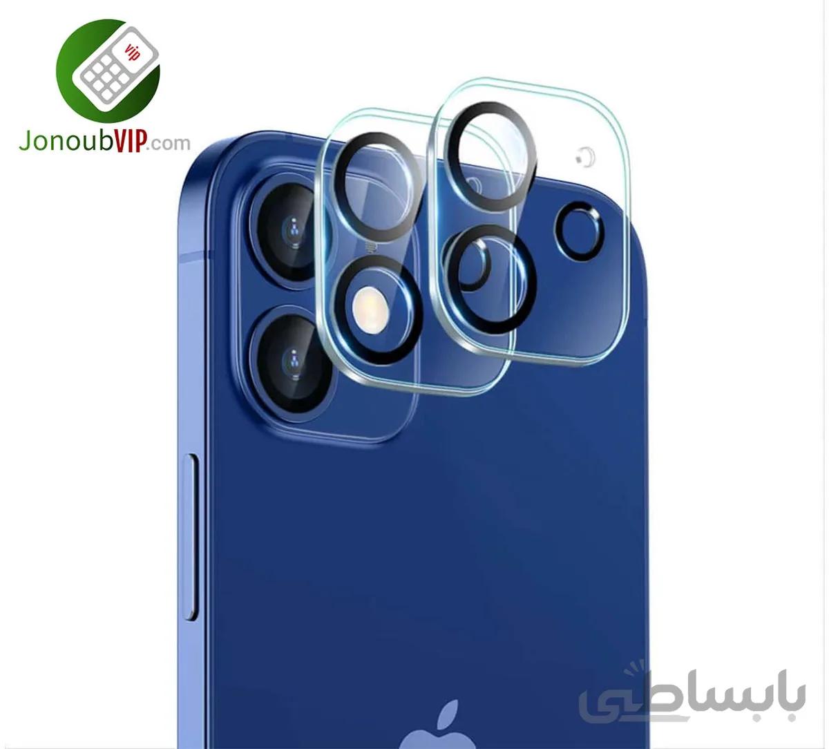 گلس دوربین آیفون12mini جنس شیشه ای اورجینال