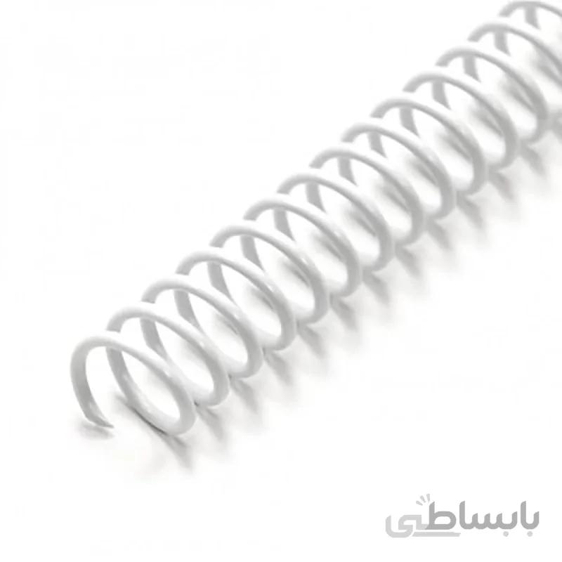 فنر مارپیچ شماره 14 رویان روکش سفید 150 عددی
