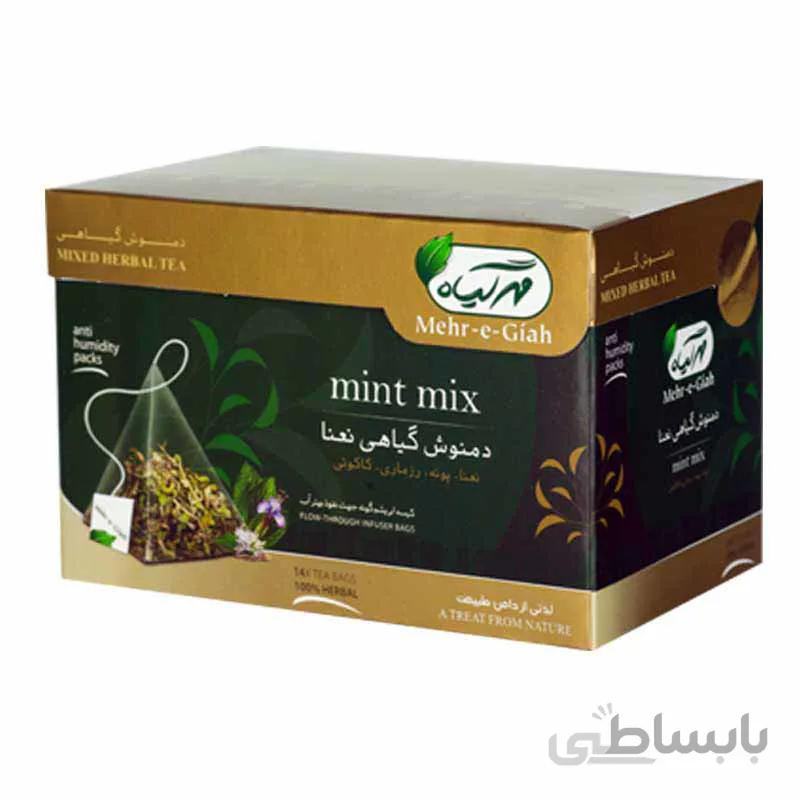 دمنوش گیاهی نعنا مهرگیاه 14عددی