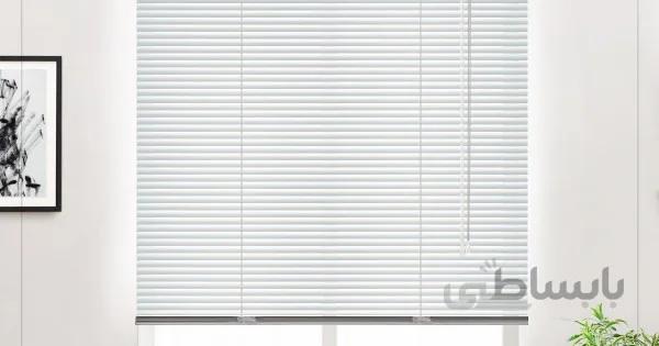 پرده کرکره فلزی 2.5 سانتی‌متر ساده کد 25104