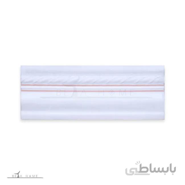 کاشی باند بولونيا كاليچه سفيد و صورتي 20 * 7.5