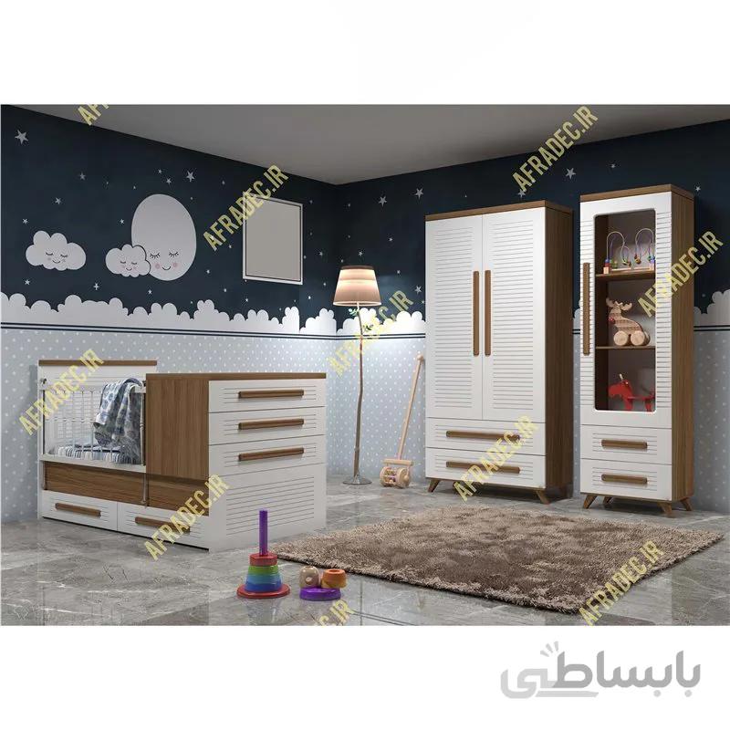 سرویس خواب نوزاد به نوجوان مدل کرکره ای