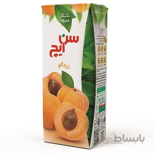 نکتار زردآلو سن ایچ پاکت 200cc باکس 36 عددی