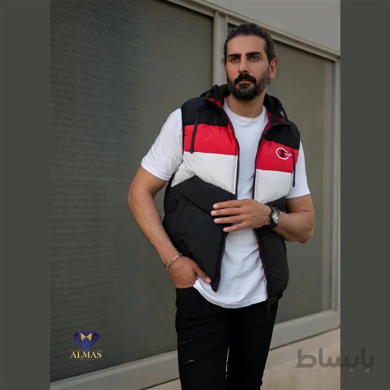 جلیقه دو رو ضد آب کلاه دار کد 99030