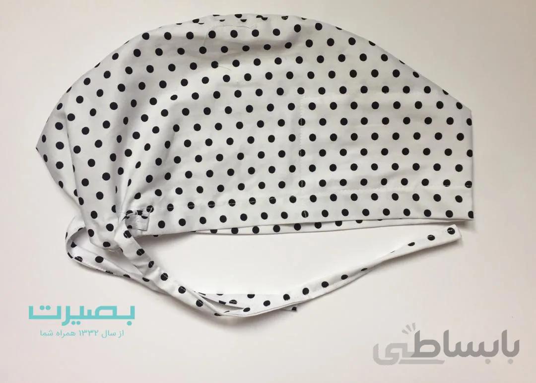 کلاه جراحی خالدار – خال مشکی