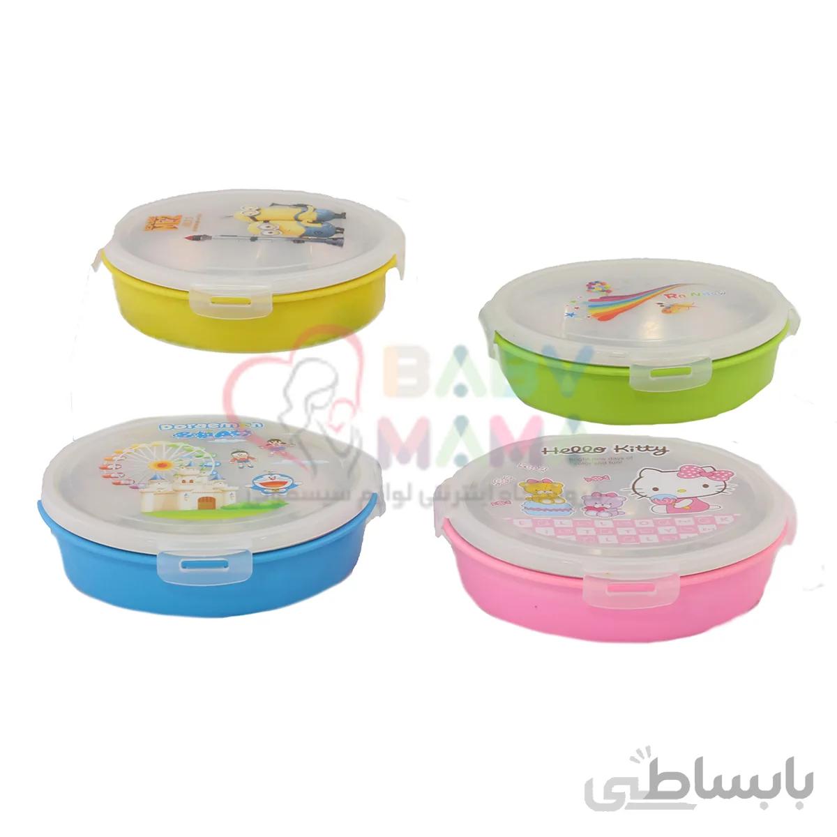 ظرف غدا استیل گرد مدل سلف