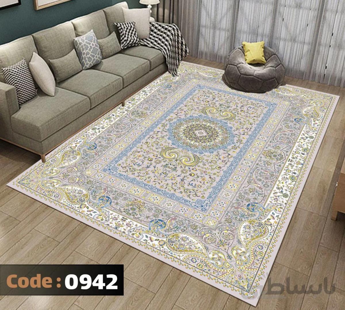 روفرشی طرح بهش زمینه کرم