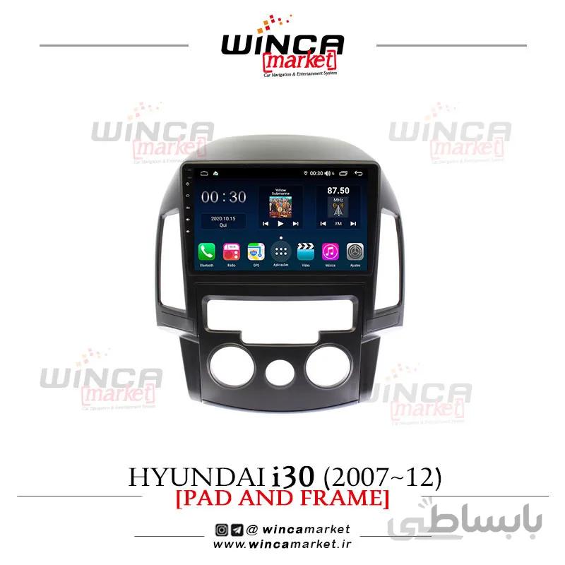 مانیتور اندروید هیوندای آی i30 برند وینکا WINCA سری S500+ پلاس مدل H855
