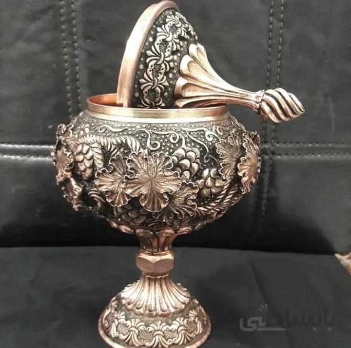 گزخوری برنجی طرح قلم انگور کد ۱۰۱۰۰۷