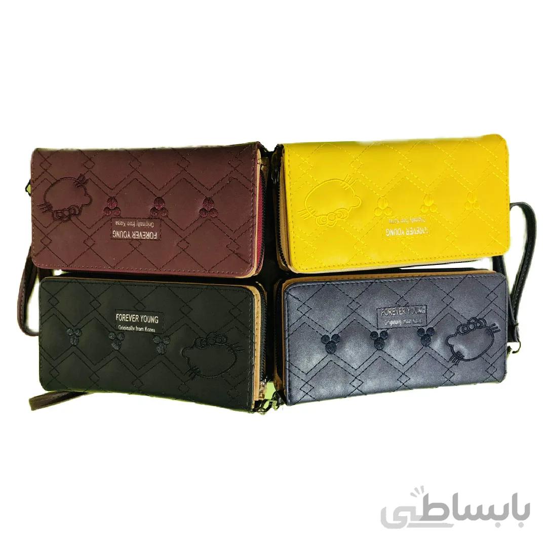 کیف پول کره ای گلدوزی شده