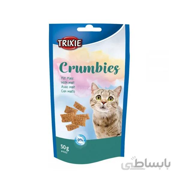 تشویقی بیسکویتی گربه حاوی مالت تریکسی – Trixie Crumbies
