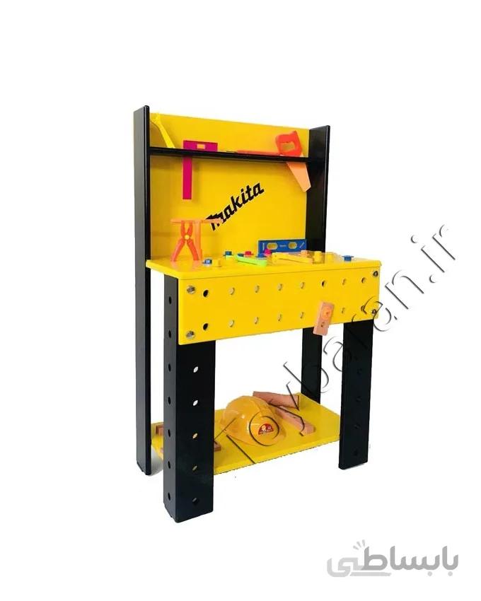 میز جعبه ابزار چوبی کودک