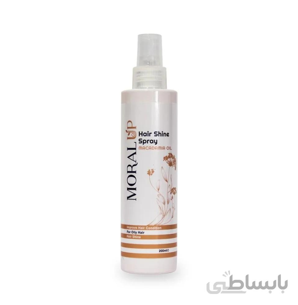 اسپری درخشان کننده مو، حاوی روغن ماکادمیا (مناسب موهای چرب) ا Hair shine spray