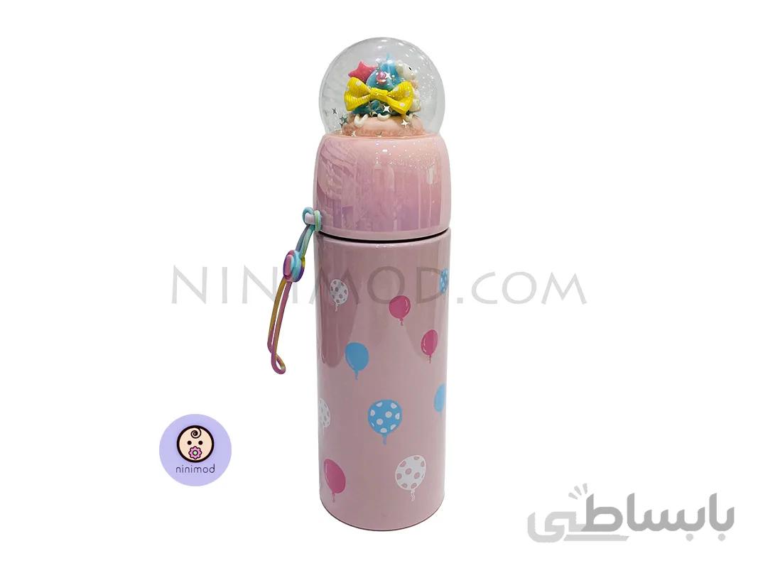 فلاسک آب طرح بالون رنگ صورتی