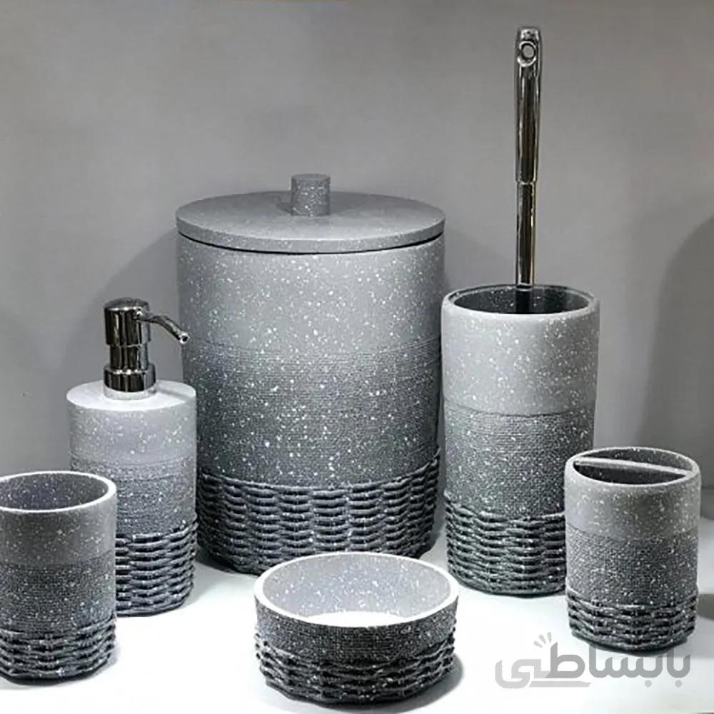 سرویس 6 پارچه بهداشتی از جنس رزین کد 280 مدل نسترن