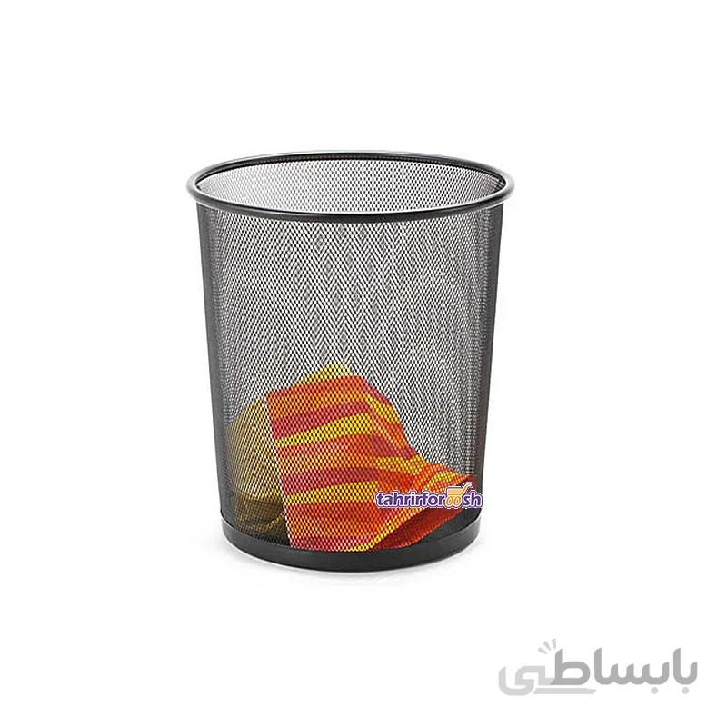 سطل زباله فلزی سایز بزرگ توری نسوز