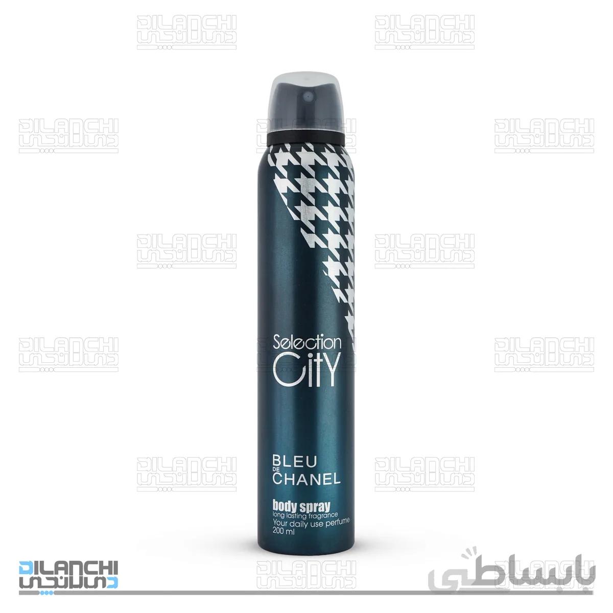 اسپری خوشبو کننده بدن سلکشن سیتی مدل BLEU DE CHANEL مردانه حجم 200 میلی لیتر