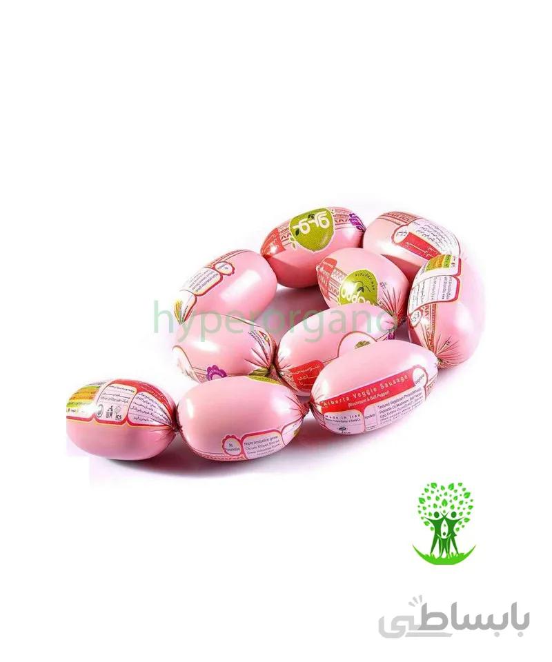 سوسيس گياهي آلبرتا (قارچ و فلفل دلمه) 500 گرمی توري نوپرو