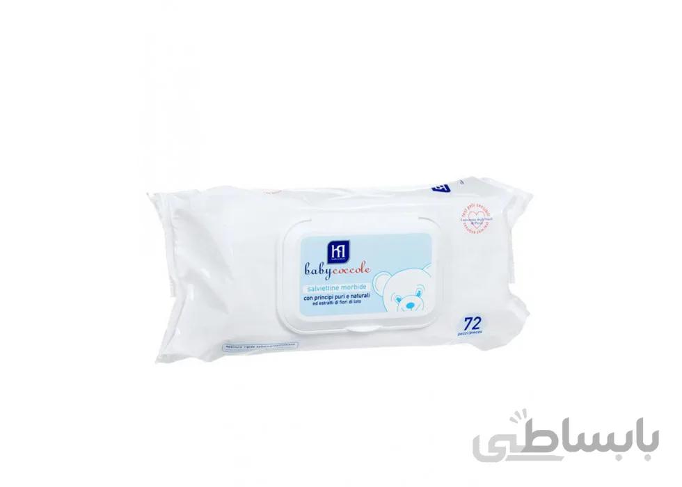 دستمال مرطوب 72 عددی بی بی کوکول Babycoccole