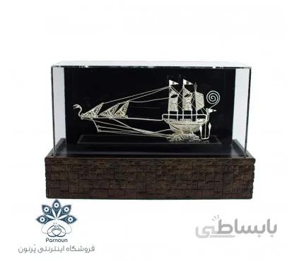 تندیس کشتی نقره با عیار 925