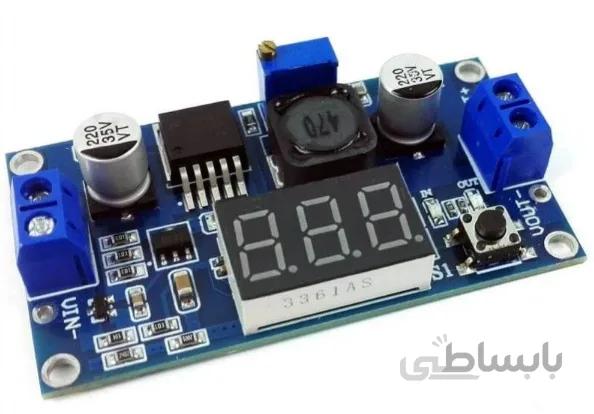 ماژول تغذیه DC-DC کاهنده LM2596 با نمایشگر سگمنت