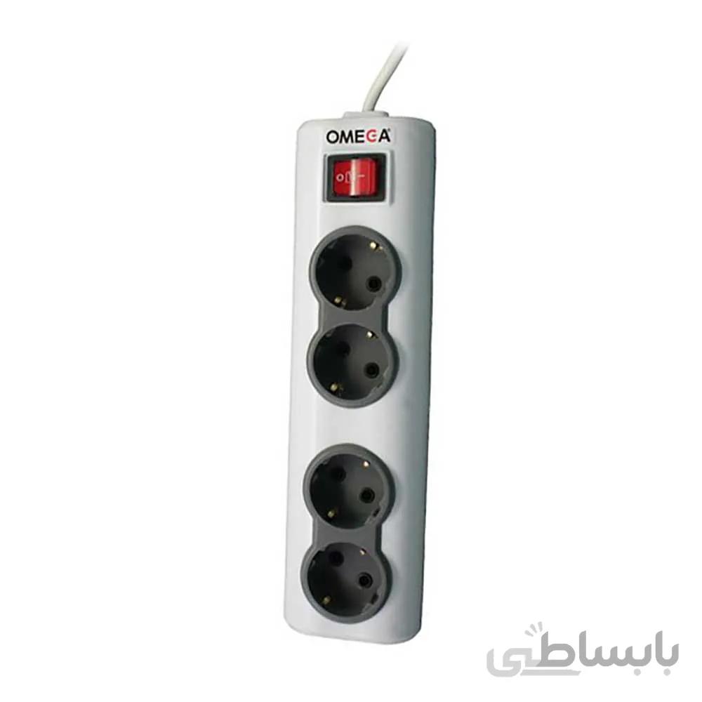 رابط برق 4 خانه مدل Omega 5m