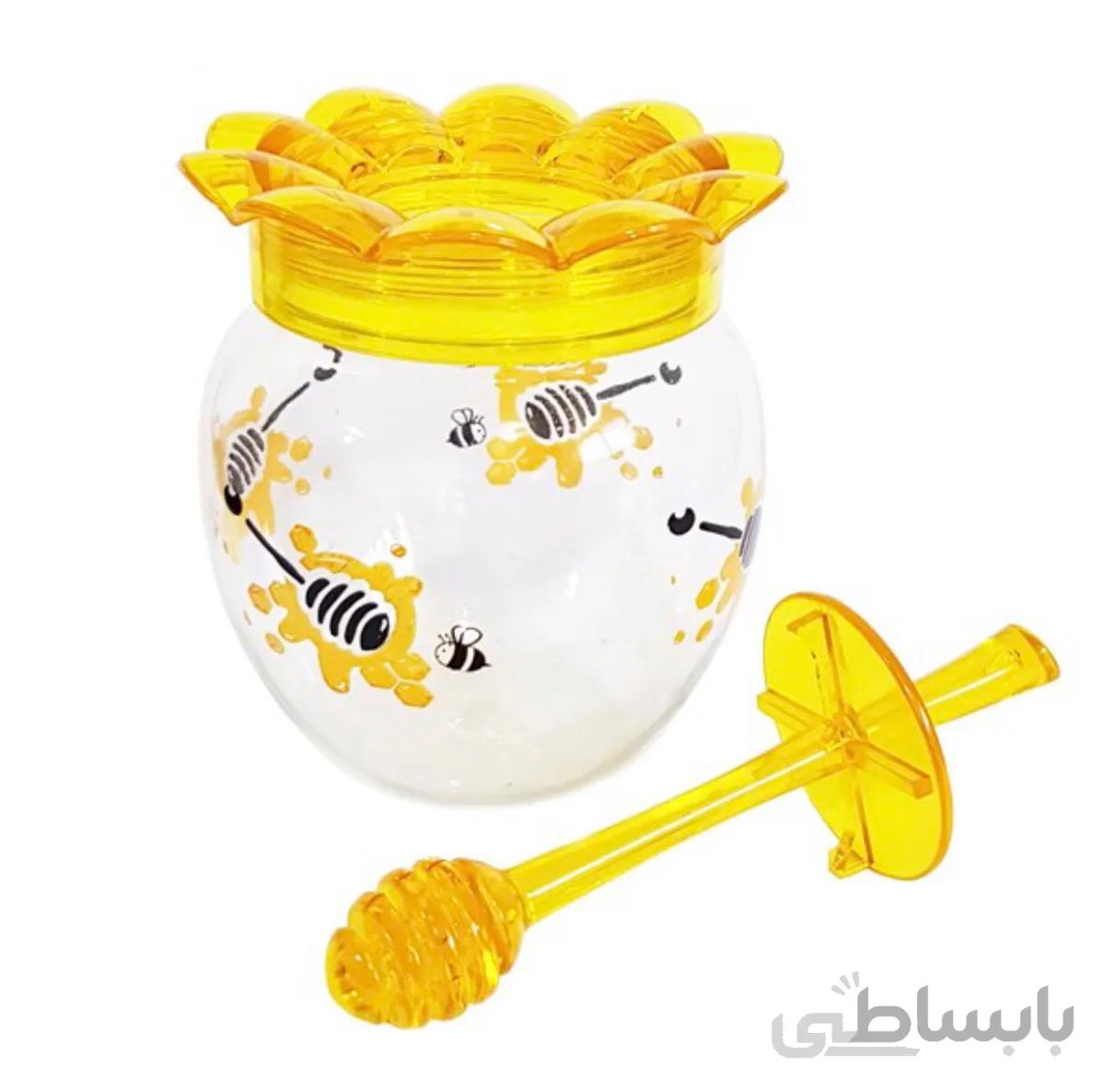 ظرف عسل به طرح گل