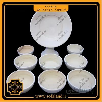 ست هفت سین کاسه ای با آینه پایه دار سفالند