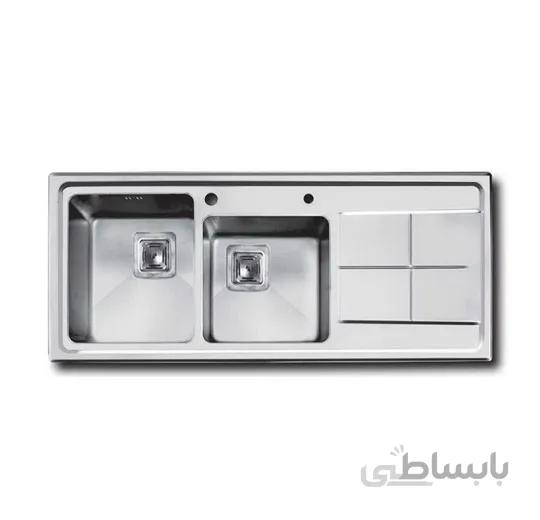 سینک ظرفشویی توکار اخوان ا Akhavan Double Bowl Sink 300