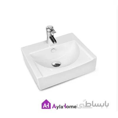 روشویی روکابینتی مروارید مدل یاریس 45 درجه یک
