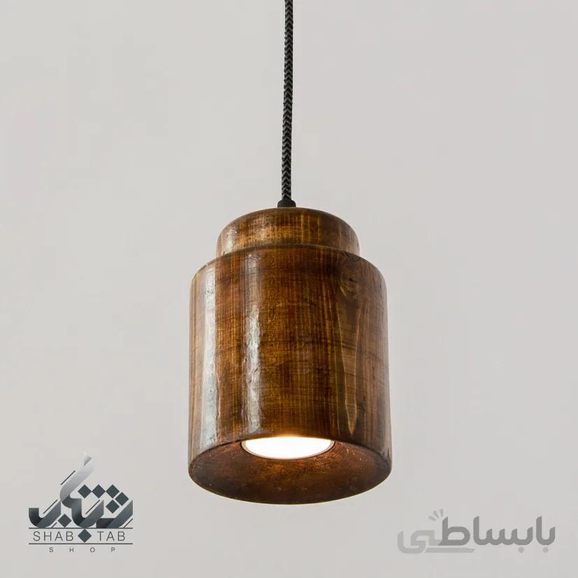 چراغ آویز چوبی انگاره مدل MAGMA03 تیره