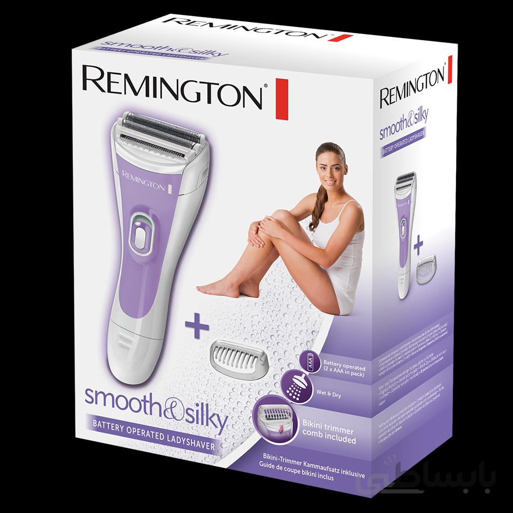 موبر زنانه رمینگتون مدل WDF4815C | اصلاح کننده موهای زائد باتری خور ا Remington WDF4815C Smooth and Silky Cordless Battery Powered Lady Shaver