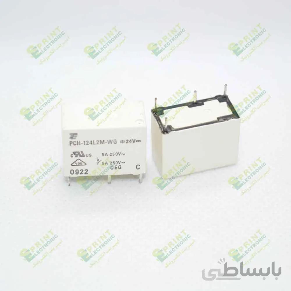 رله 24 ولت 4 پایه 5 آمپر TYCO-OEG PCH-124L2M-WG