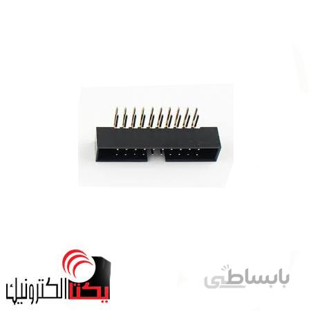 باکس هدر20پین نری رایت انگل 2.00 میلیمتر