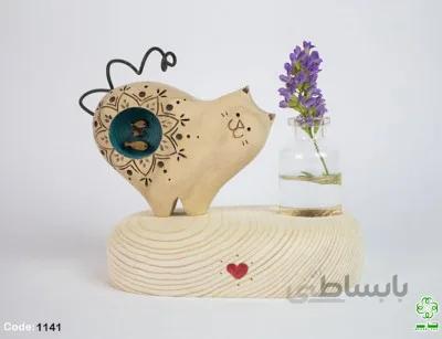 گلدان رو میزی گربه ماهی بدل | 1141