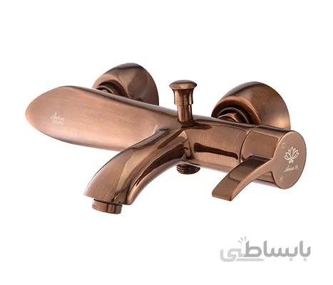 شیر حمام آویسا مدل لوتوس رز گلد