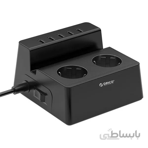 چند راهی 2 سوکت و 5 یو اس بی اوریکو Orico 2 AC with 5 USB Charging Port ODC-2A5U-V1-EU