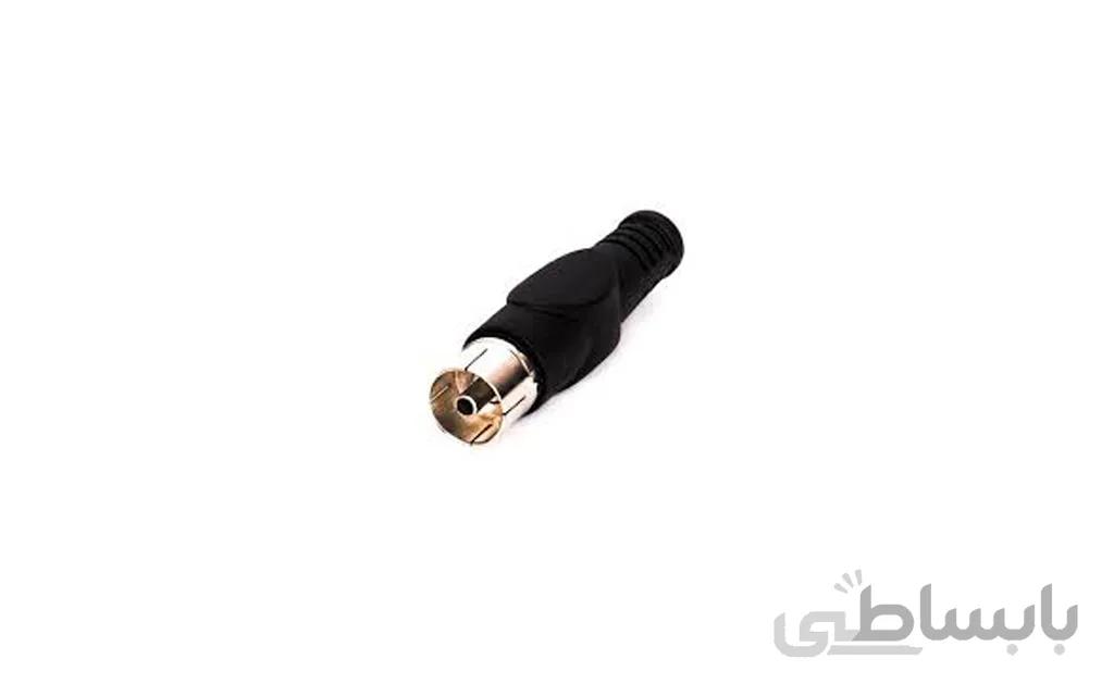 فیش آنتن مادگی با روکش پلاستیکی ا Make-up antenna plug with plastic cover