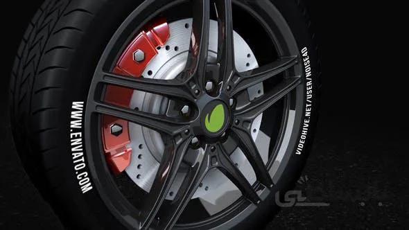 پروژه آماده افترافکت : لوگو لاستیک ماشین Car Wheel – Automotive Logo 16195566