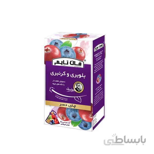 چای دسر بلوبری و کرنبری فان تایم