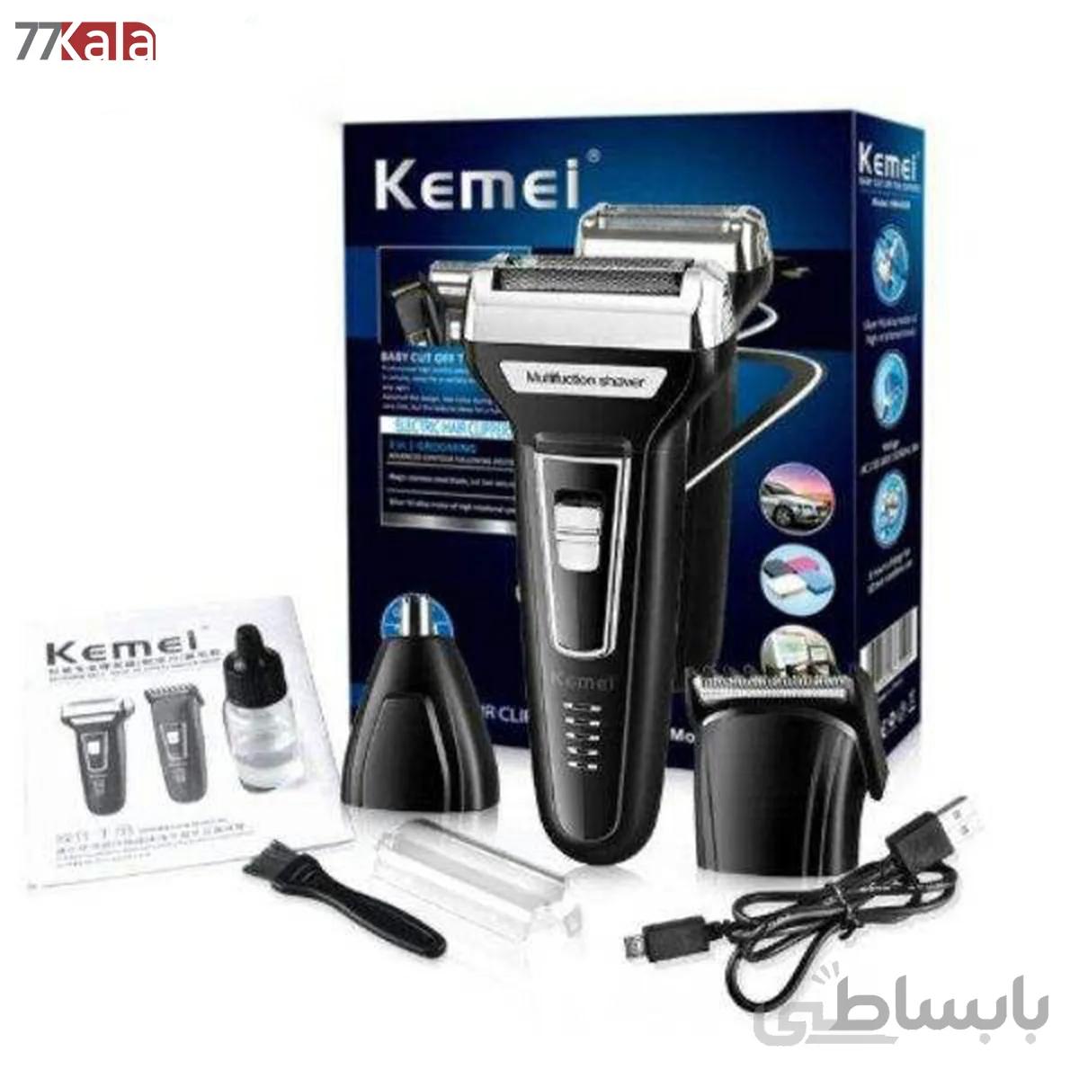 ماشین اصلاح سه کاره کیمی مدل KEMEI KM-6558 ا KEMEI KM-6558